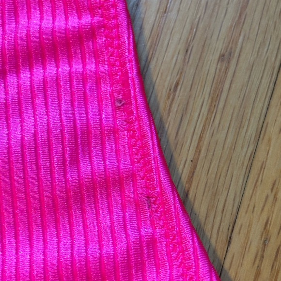 NWT Aerie Swim Hot Pink bikini- halter top with high rise bottoms! - Picture 5 of 5